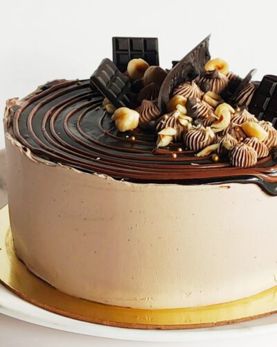Nutella Hazelnut Mousse Cake